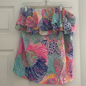 Lilly Pulitzer strapless top dog free smoke free home